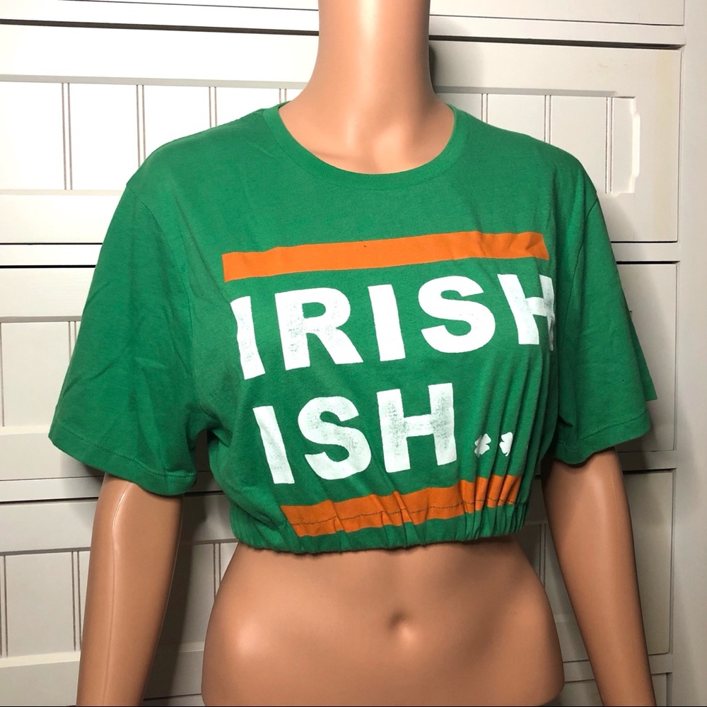 St. Paddy’s Day green crop top